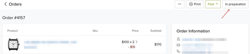 Order-in-preparation